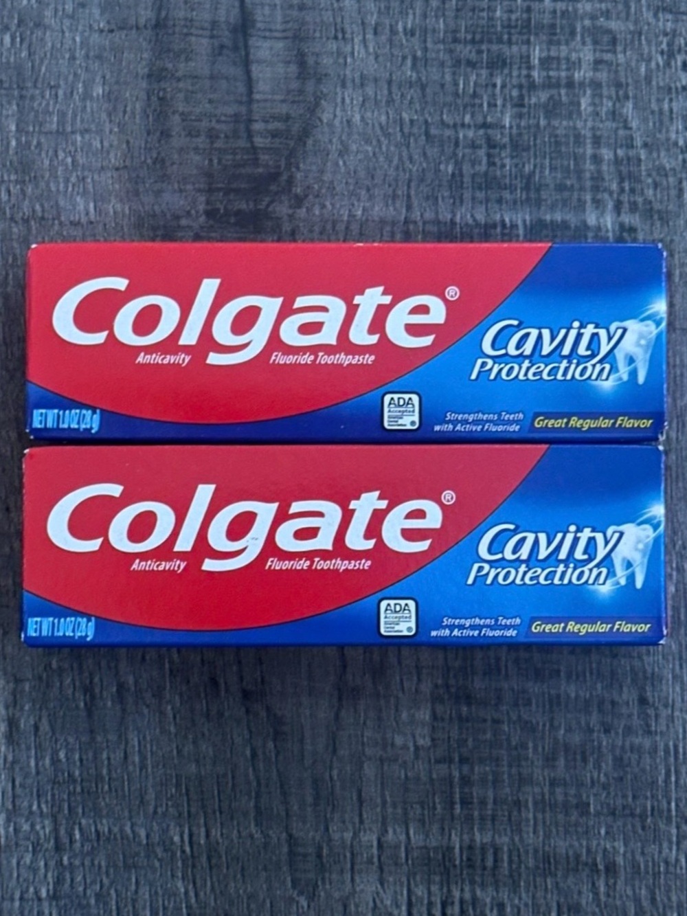 💞 New Set of 2 Colgate Cavity Protection Travel Size Toothpaste Tubes